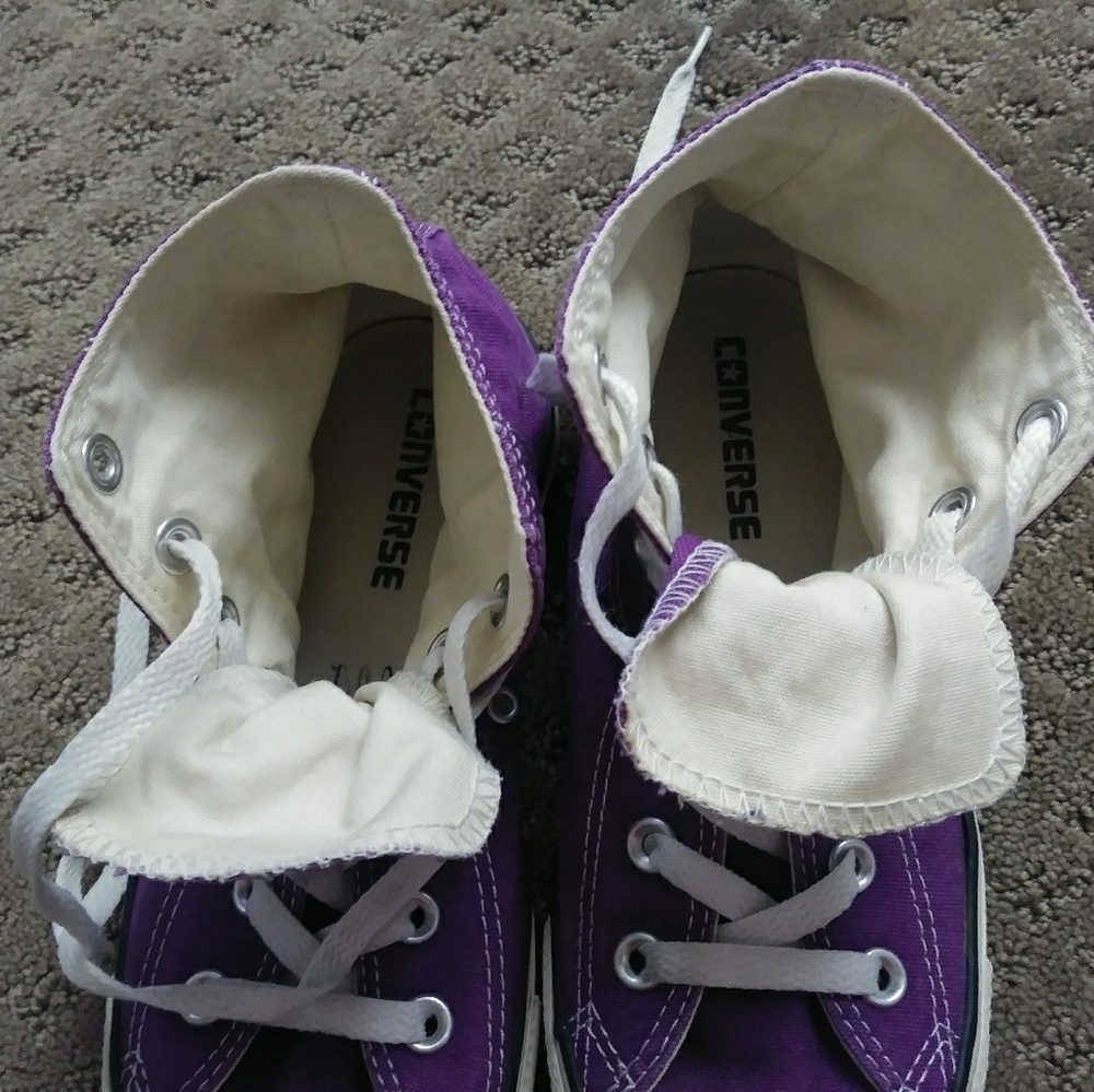 Converse All Star Purple High Tops